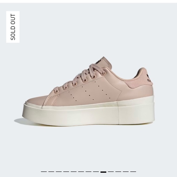 adidas Women's Pink Stan Smith Platform Sneakers - Picture 4 of 4